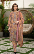 Luxury Digital Printed Unstitched 3-Piece – Embroidered Bana Dora with Voil Dupatta