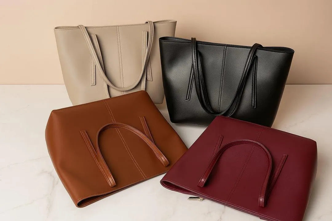 Leather Shoulder Bag for Women Office School Daily Use