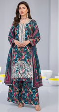 Emerald Bloom – Full Galla & Daman Embroidered Unstitched 3-Piece Suite